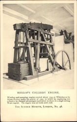 Heslop's Colliery Engine Postcard Postcard