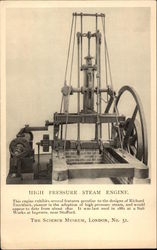 High Pressure Steam Engine Postcard Postcard