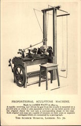 Proportional Sculpture Machine Postcard Postcard