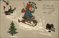 A Merry Christmas Postcard