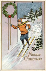 Merry Christmas Children Postcard Postcard