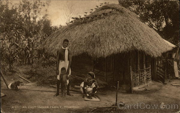 An East Indian Family in Trinidad Trinidad and Tobago Caribbean Islands