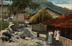 Native Village on Otoque Island Panama Postcard Postcard