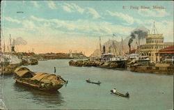 Pasig River Manila, Philippines Southeast Asia Postcard Postcard