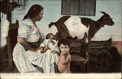 A novel wet nurse Postcard