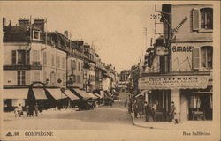 Rue Solferino Compiegne, France Postcard Postcard