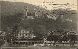 Schloss von der Hirschgasse Heidelberg, Germany Postcard Postcard