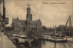 Hafenhaus im Freihafen I Postcard