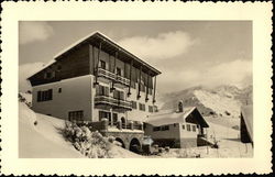 Ski Lodge - French Alps Postcard