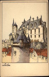 Château de Loches France Postcard Postcard