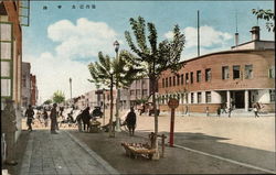 Street Scene Japan Postcard Postcard