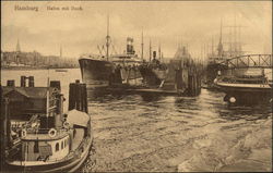 Harbor Dock Hamburg, Germany Postcard Postcard