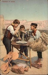 Venditori di scope Postcard