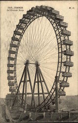 La Grande Roue Paris, France Postcard Postcard