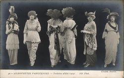 Silhouettes Parisiennes - Toilettes d'Ete (1913) France Postcard Postcard