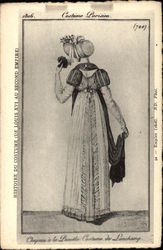 Costume Parisien, Histoire du Costume (De Louis XVI au Second Empire) Postcard