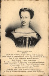 Diane de Poitiers 1499-1566 Royalty Postcard Postcard