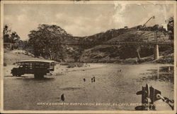 Hawkesworth Suspension Bridge British Honduras Postcard