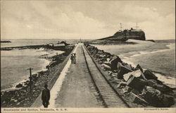 Breakwater and Nobbys Newcastle, Australia Postcard Postcard