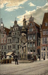 Statue of Roland, Market Square Postcard