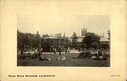 Pump Room Gardens Leamington, England Postcard Postcard