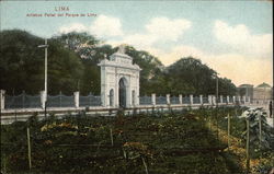 Artistico Portal del Parque de Lima Postcard