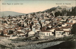 Mont Pagus et quartier turc - Souvenir de Smyrne Smyrna / İzmir, Turkey Greece, Turkey, Balkan States Postcard Postcard