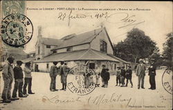 Locmalo Fish Shop and the Avenue of the Republic, Around Lorient Port-Louise, France Postcard Postcard