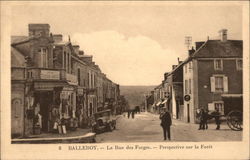 La Rue des Forges - Perspective sue la Foret Balleroy, France Postcard Postcard