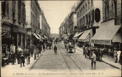 National Street - South Side Tours, France Postcard Postcard