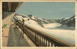 Alps Scene, Telescopes Postcard