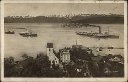 Steamers on Lake Constance Postcard