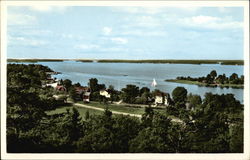 Utsikt fran Skarsberget Linanas, Sweden Postcard Postcard