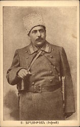 Man in Uniform with Hat Armenian Revolutionary Federation Postcard Postcard