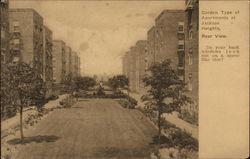 Garden Type of Apartments, Jackson Heights New York, NY Postcard Postcard