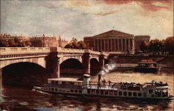 Pont de la Concorde Paris, France Postcard Postcard