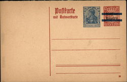 German Postal Card Postcard