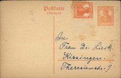 German Postal Card Postcard