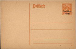 German Postal Card Postcard