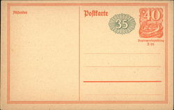 German Postal Card Postcard