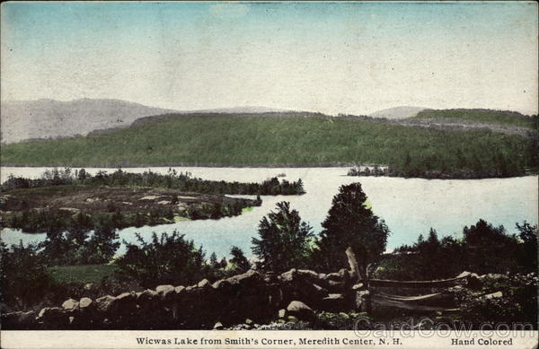 Wicwas Lake from Smith's Corner Meredith Center, NH