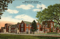 Memorial Union Building - Purdue University Postcard