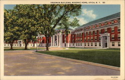 Vrooman Building, Masonic Home Postcard