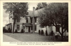 Villa St. Dominic - Spacious Grounds Lend Themselves Graciously for Recreation & Relaxation Glasco, NY Postcard Postcard