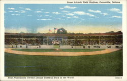 Bosse Athletic Field Stadium Evansville, IN Postcard Postcard