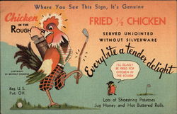 Chicken in the Rough Advertising Postcard Postcard