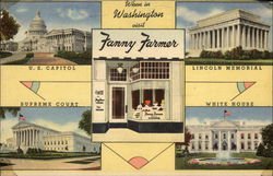 When in Washington Visit Fanny Farmer Candies Advertising Postcard Postcard