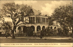 Residence of Miss Sallie Calhoun Carrington Postcard