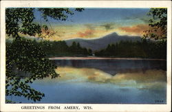 Greetings from Amery, Wisconsin Postcard Postcard