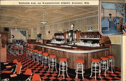 Wonder Bar, 206 Washington Street Wausau, WI Postcard Postcard